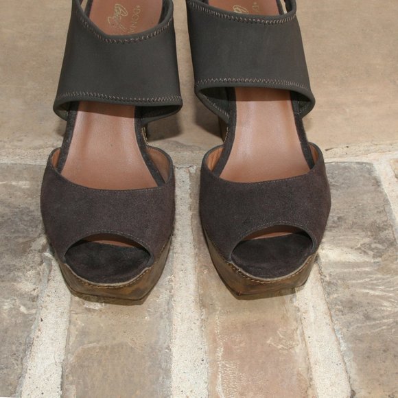 Donald J. Pliner Leee Brown Leopard Wedge Size 8.5 - Picture 3 of 9